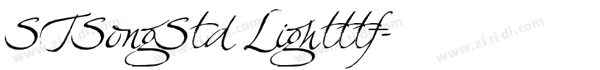 STSongStd Lightttf字体转换